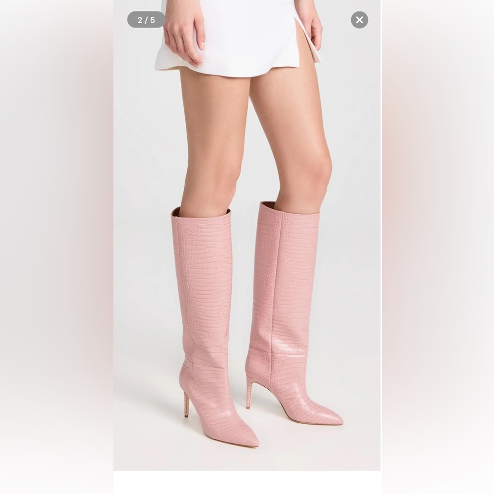 Paris Texas Croc Embossed Boots